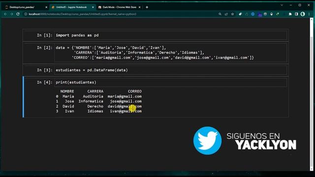 CURSO de PYTHON con PANDAS Para Ciencia de Datos - DataFrame смотреть онлайн