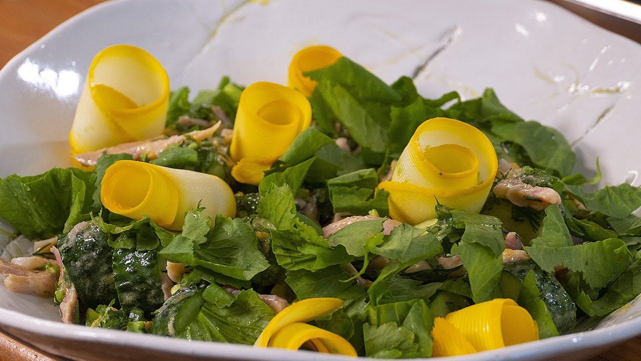 Салат из огурцов и курицы смотреть онлайн