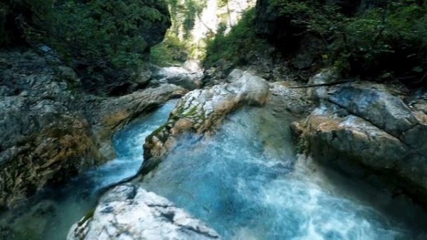 Relaxing nature sounds waterfall noise and water splashing for deep sleep