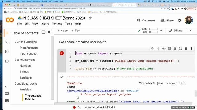 5.3 - Secure / Masked User Inputs with getpass | Intro to Python Programming смотреть онлайн