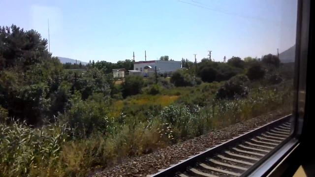 Поездка в электропоезде из Мин-Вод до станции "Лермонтовская" смотреть онлайн