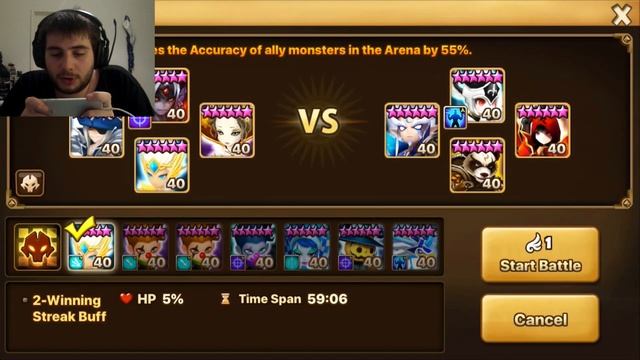 BAEL Goes To Arena (Fire Demon) Summoners War смотреть онлайн