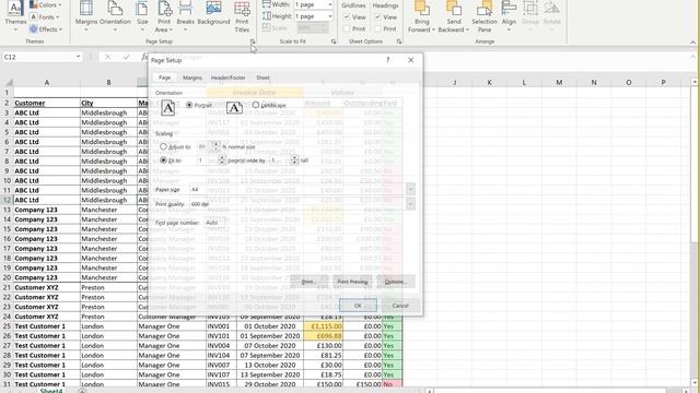 Excel tutorial covering Page layout, print options, print preview, fit to, margins & page numbers. смотреть онлайн