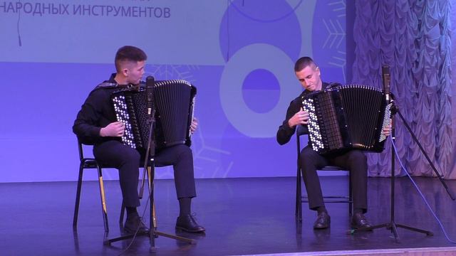 В.Гридин "Озорные наигрыши" Дуэт баянистов: Владимир Серен-оол и Владислав Ефременко НОККиИ смотреть онлайн