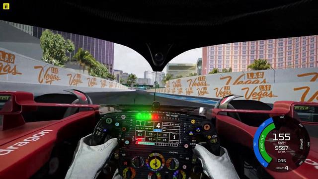 F1 Las Vegas Grand Prix Onboard Lap - Assetto Corsa смотреть онлайн
