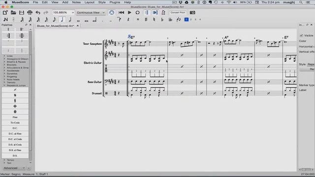 Musescore за минуты: Урок 9 - Повторы и окончания (часть 2) смотреть онлайн