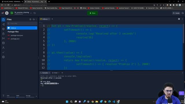 Promise Chaining .then() calls | JavaScript Tutorial in Hindi #56 смотреть онлайн
