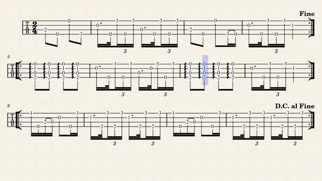 Briggs' Corn Schucking Jig – Briggs' Banjo Instructor (ukulele tablature) смотреть онлайн