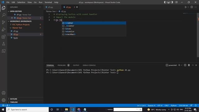 Tkinter Hello World | Button Click Event Handler Example | Tkinter Python GUI смотреть онлайн