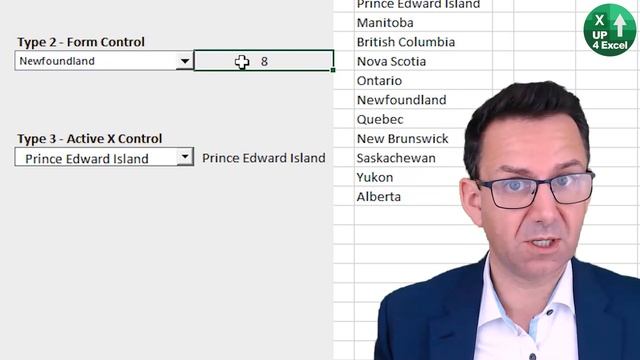 How to Create a Form Control Drop Down List in Excel смотреть онлайн