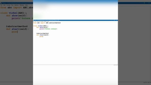 what is abstract class in python || abstract method in python смотреть онлайн