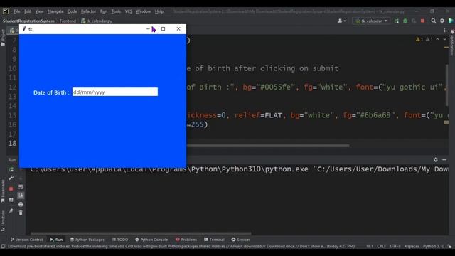 Adding a Pop-Up Calendar to a Python Tkinter Form using TkCalendar to pick Dates смотреть онлайн