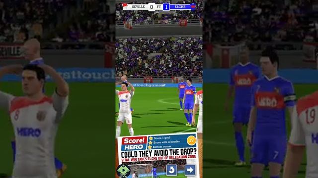 Score! Hero☆ Level 17, Amazing bottom Corner goal with header (3 Stars) смотреть онлайн