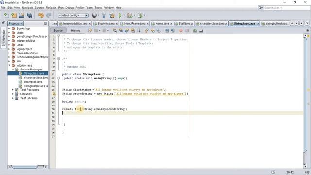 Java programming tutorial with Official Hord - String Class (String.equals(); Method) смотреть онлайн