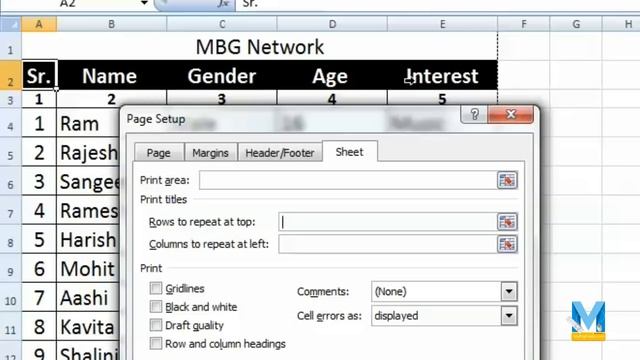 Repeat Row & Column Titles on Every Printed Page from Excel in Hindi - Excel Printing Tips смотреть онлайн