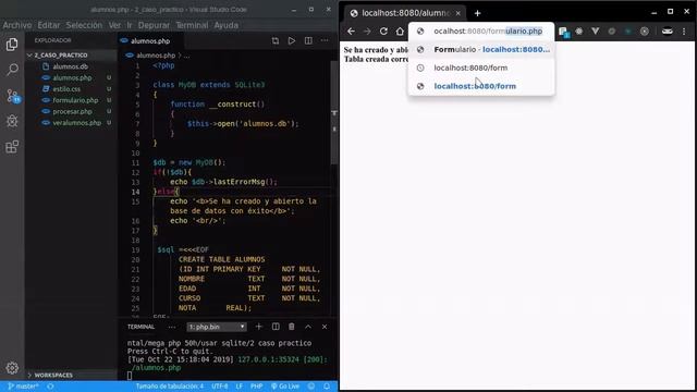 Demo operaciones CRUD con php y SQLite смотреть онлайн