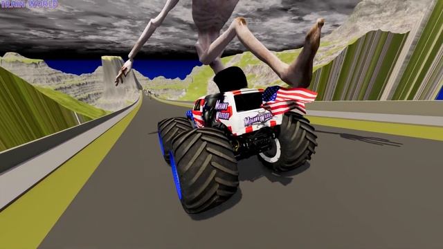 Escape From The Shy Guy (SCP-096) | Monster Truck vs Giant Deep Lake | Horror Beamng Drive смотреть онлайн