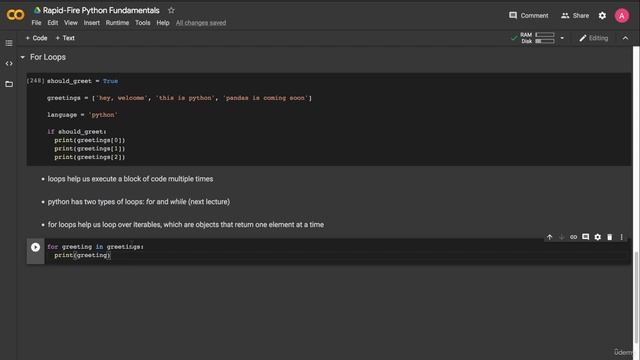 19. For Loops смотреть онлайн