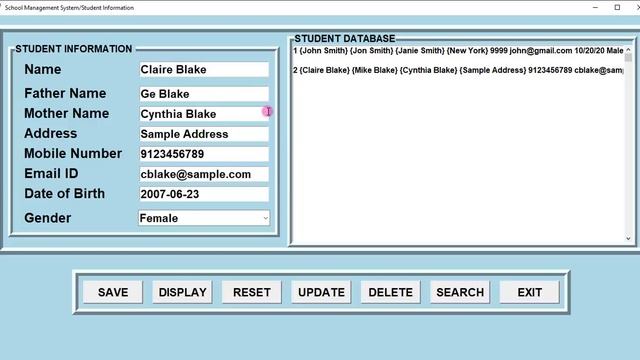School Management System in Python Demo смотреть онлайн
