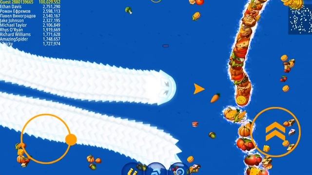 Worms Zone Magic - Games of earthworms - king of dragon, funny moments || WormsZone.io Magic #6 смотреть онлайн