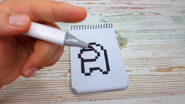 AMONG US • ЗЕЛЕНЫЙ ИМПОСТЕР PIXEL ART - РИСУНКИ ПО КЛЕТОЧКАМ DRAW смотреть онлайн