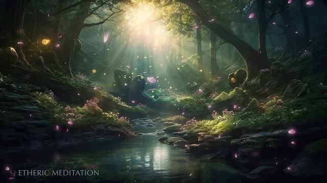 ?333Hz Angelic Healing Meditation _ Ambient Piano And Forest  Music For Relaxation & Rejuvenation