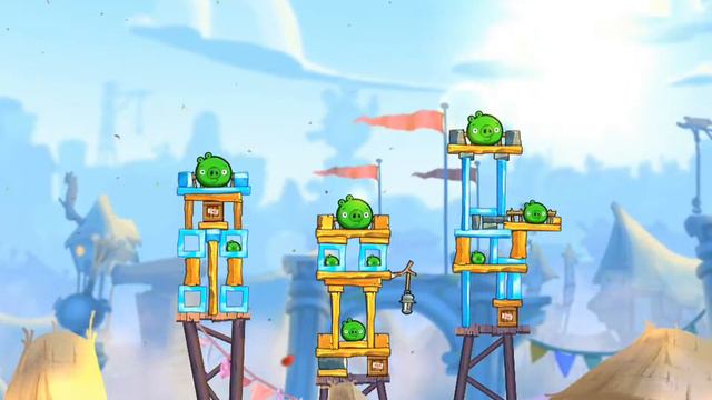 Angry Birds Under Pigstruction-NEW Update All Birds Turn Gold Cards!!! (16/05/15) IOS смотреть онлайн