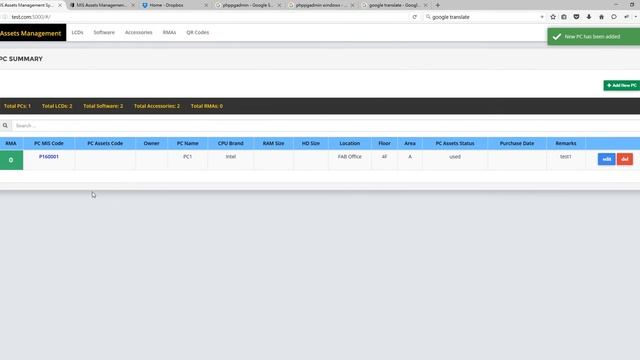 Warren's works - IT Assets Management Web смотреть онлайн