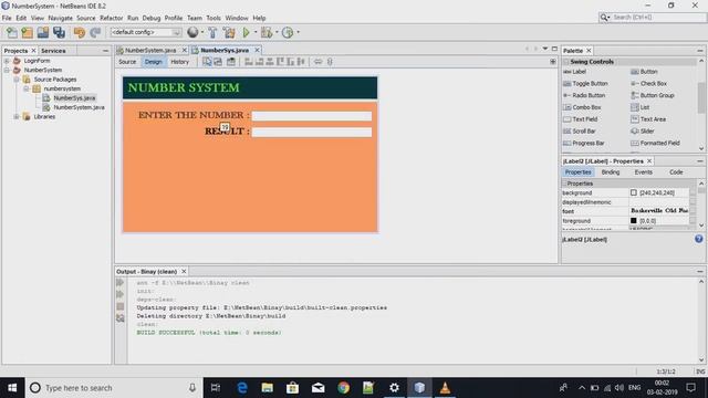 Decimal to Binary Conversion (JAVA) ||GUI || SWING||BINARY||OCTAL||HEXADECIMAL смотреть онлайн