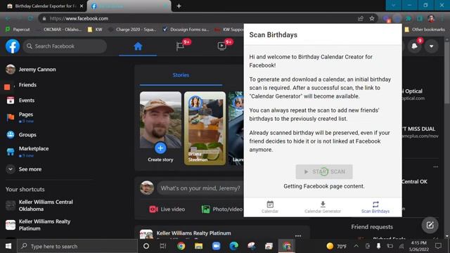 Export Birthdays from Facebook смотреть онлайн