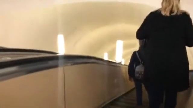 Эскалаторный переход с Павелецкой радиальной на Павелецкую Кольцевую. смотреть онлайн