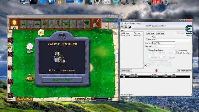 Plants vs Zombies Unlimited coins money hack cheat engine 5.5 plantsvszombies смотреть онлайн