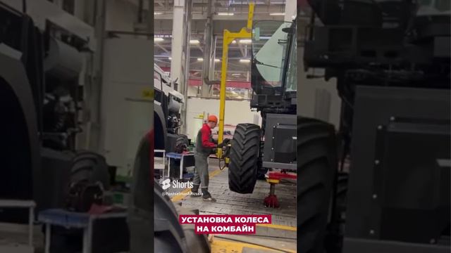 Установка колеса на комбайн смотреть онлайн