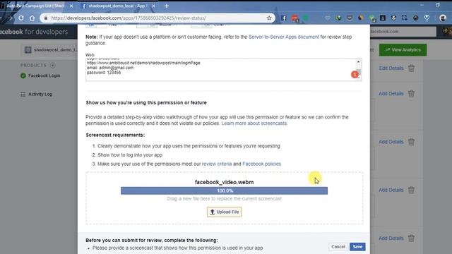 Facebook App Approval for Shadow post смотреть онлайн