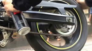 Как смазать цепь мотоцикла