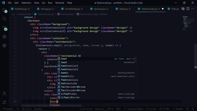 React Portfolio Website with Styled Components and Framer Motion ? смотреть онлайн