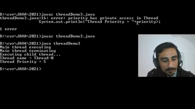 JAVA | PRACTICAL | Threads | Accessing properties of thread - name and priority смотреть онлайн