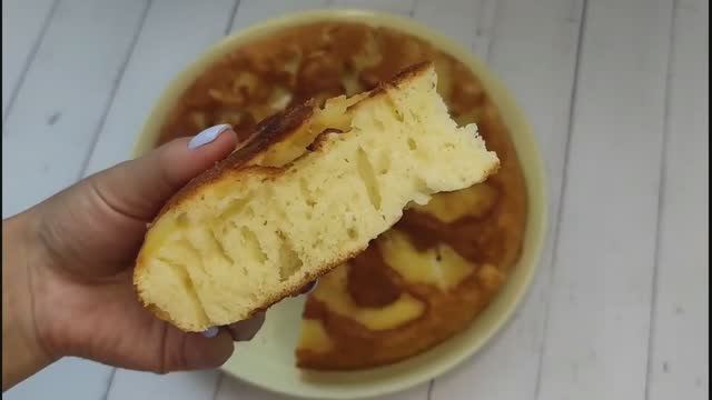 Яблочный пирог на сковороде | Пирог с яблоками смотреть онлайн