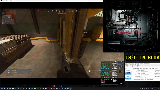 Samsung 980 Pro NVME (PCIE 4.0): Test Temperature SSD While Playing ( 20 Minutes )