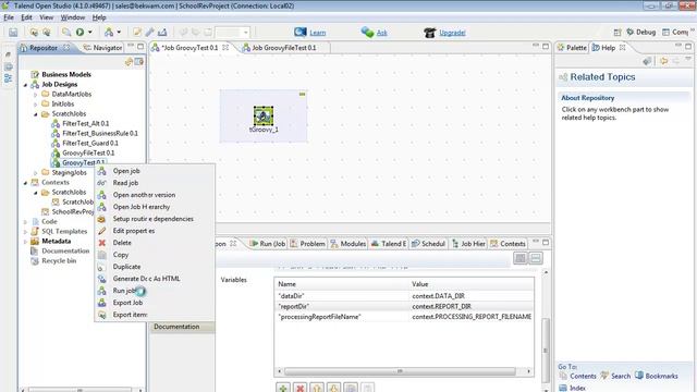 Using Groovy with Talend Open Studio смотреть онлайн