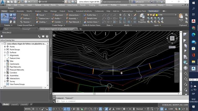 calculo de manera manual del sobreancho en software AutoCAD civil 3d. смотреть онлайн