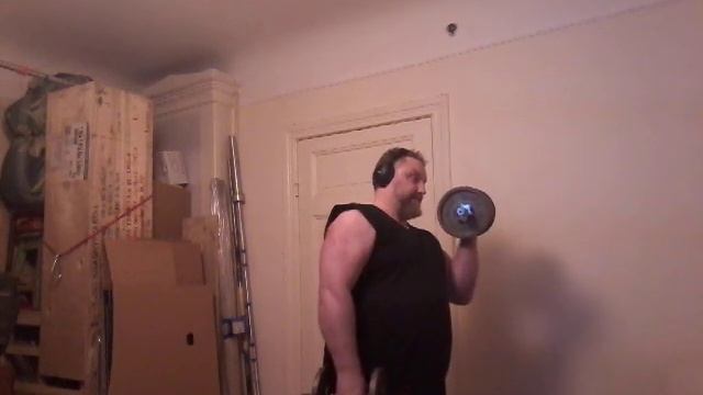 Biceps With Dumbbells  Episode 41,  5sets 2x8kg,18lbs 90reps