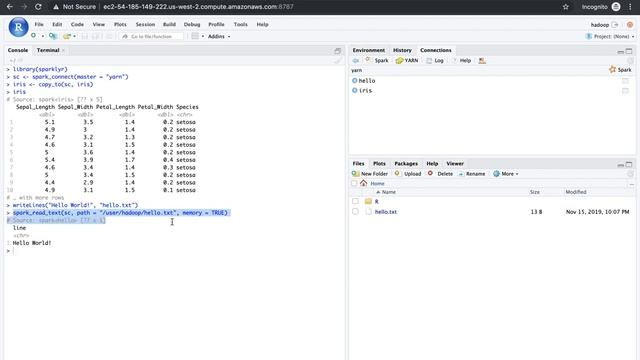 Uploading data to Spark with R смотреть онлайн