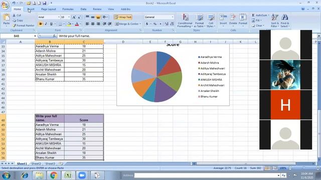Class 7 Chapter 4 Creating charts in MS Excel dated 6Nov2020 смотреть онлайн