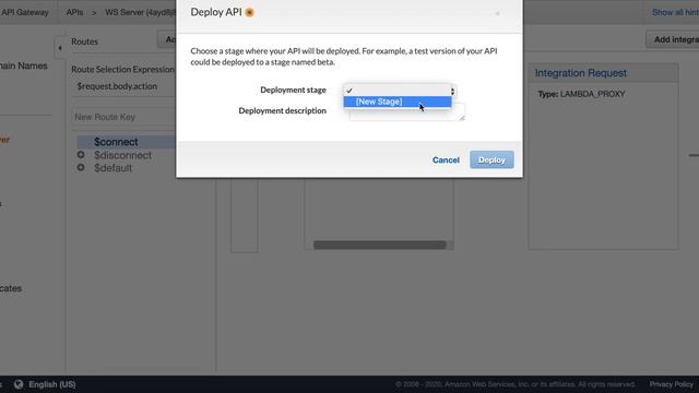 3. AWS API Gateway - basic WebSocket API service смотреть онлайн