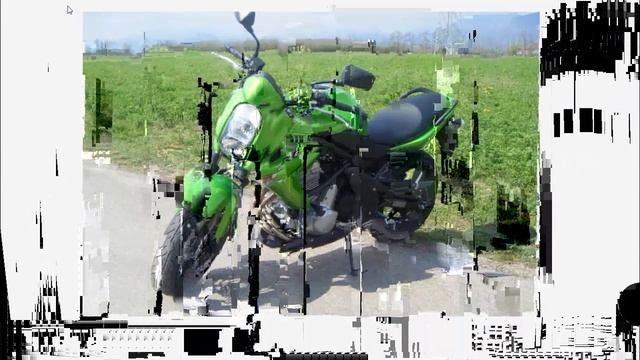 Motorcycle kawasaki ER6N - cool design and full powered! смотреть онлайн