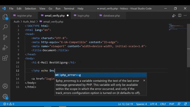 PHP - E-Mail bestätigen bei Registrierung (Authentifizierung) смотреть онлайн