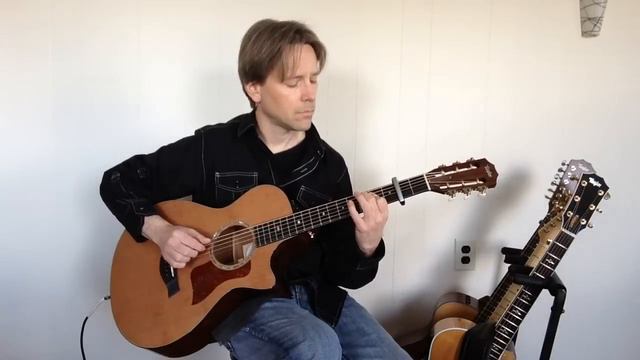 How to play "In My Life" by the Beatles (solo fingerstyle guitar) смотреть онлайн