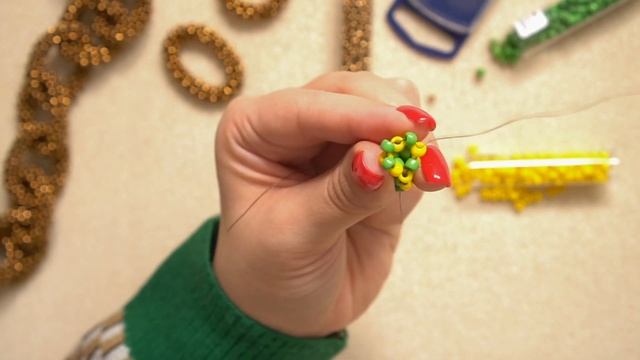 Цепочка из бисера своими руками смотреть онлайн