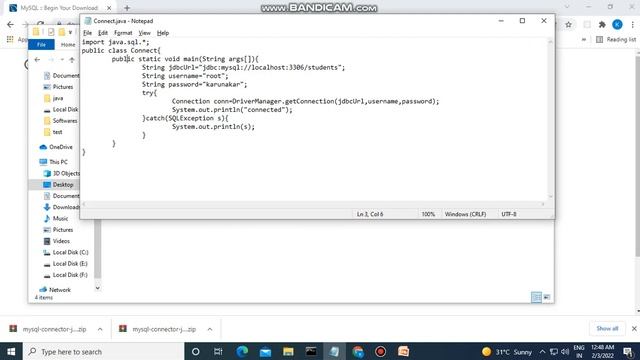 Connect to MySQL Server from java смотреть онлайн